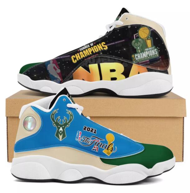 Men's Milwaukee Bucks Finals Champions Limited Edition JD13 Sneakers 003